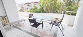 Complete three-room apartment with large terraces and car parking